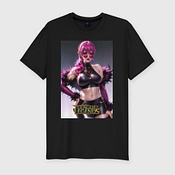 Футболка slim-fit Akali Kda League Of Legends, цвет: черный