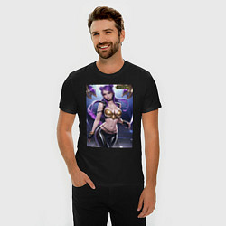 Футболка slim-fit Akali Kda League Of Legends, цвет: черный — фото 2