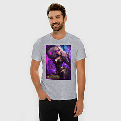 Футболка slim-fit League of Legends Kaisa Kda, цвет: меланж — фото 2