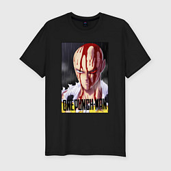 Футболка slim-fit Saitama blood, цвет: черный