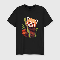 Футболка slim-fit The Red Panda, цвет: черный