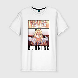 Футболка slim-fit Королева со скальпелем - burning witch, цвет: белый