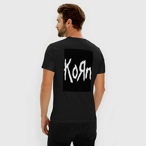 Мужская slim-футболка Korn - The Serenity of Suffering / Черный – фото 4