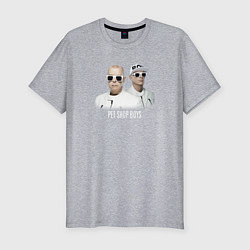 Футболка slim-fit Pet Shop Boys - A Band, цвет: меланж