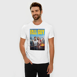 Футболка slim-fit Ryan Gosling and Emily Blunt the fall guy, цвет: белый — фото 2