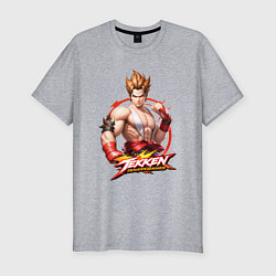 Футболка slim-fit Персонаж из игры Tekken, цвет: меланж