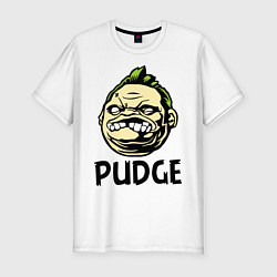 Футболка slim-fit Pudge Face, цвет: белый