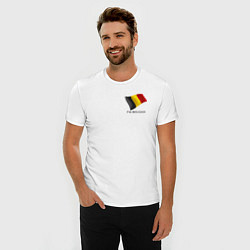 Футболка slim-fit Im Belgian - motto, цвет: белый — фото 2