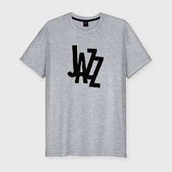 Футболка slim-fit Jazz retro in black, цвет: меланж