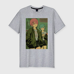 Футболка slim-fit Рам Рем, цвет: меланж