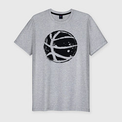 Футболка slim-fit Black ball, цвет: меланж