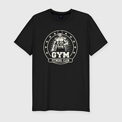 Футболка slim-fit Gym fitness club, цвет: черный