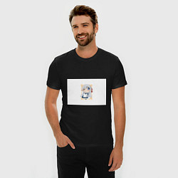 Футболка slim-fit Эльфийка и Владыка Демонов, цвет: черный — фото 2