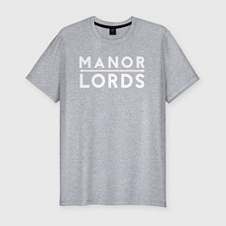 Футболка slim-fit Manor lords logo, цвет: меланж