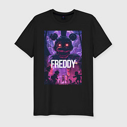 Футболка slim-fit Freddy - мишка Фредди, цвет: черный