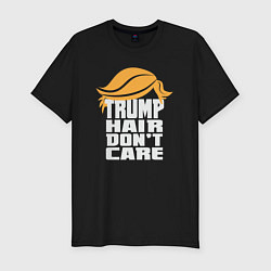 Футболка slim-fit Trump hair dont care, цвет: черный