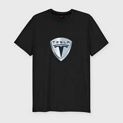 Футболка slim-fit Tesla logo, цвет: черный