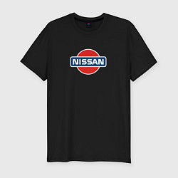 Футболка slim-fit Nissan avto brend, цвет: черный