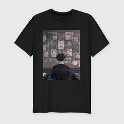 Футболка slim-fit Патриотизм Мориарти Шерлок, цвет: черный