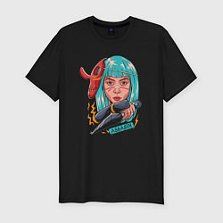 Футболка slim-fit Assassin girl, цвет: черный