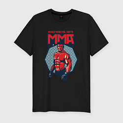 Футболка slim-fit MMA warrior, цвет: черный