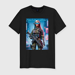 Футболка slim-fit Barbie military - special forces, цвет: черный