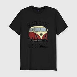 Мужская slim-футболка Beachside lodge