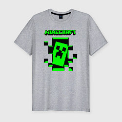 Футболка slim-fit Minecraft the game of gamers, цвет: меланж