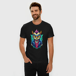 Футболка slim-fit Стильная модная сова, цвет: черный — фото 2