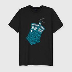 Футболка slim-fit Adventure tardis, цвет: черный