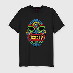 Футболка slim-fit Тики, цвет: черный