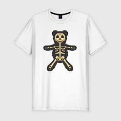 Футболка slim-fit Dead bear, цвет: белый
