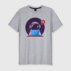 Футболка slim-fit Spaceman programmer, цвет: меланж