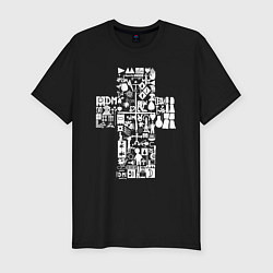 Футболка slim-fit Depeche mode - logo, symbolism, цвет: черный