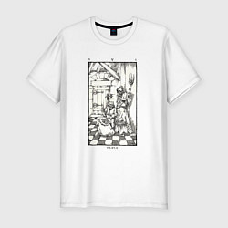 Футболка slim-fit Девятые врата In vain Антихрист AT, цвет: белый