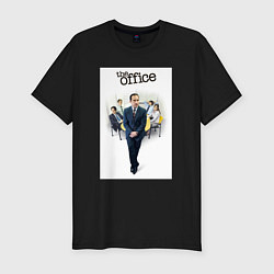 Футболка slim-fit The office characters, цвет: черный