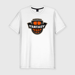 Футболка slim-fit Basketball fantasy, цвет: белый