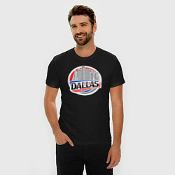 Футболка slim-fit Dallas - USA, цвет: черный — фото 2