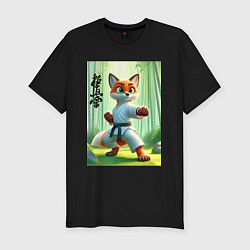 Футболка slim-fit Kyokushin karate - fox, цвет: черный