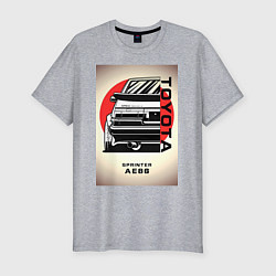 Футболка slim-fit Toyota Sprinter, цвет: меланж