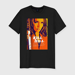 Футболка slim-fit Kill bill - Uma Thurman, цвет: черный