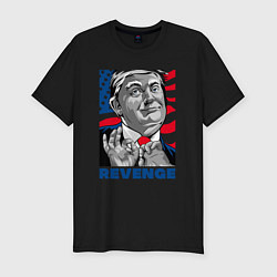 Футболка slim-fit Месть Трампа, цвет: черный
