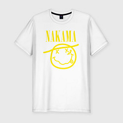 Футболка slim-fit One piece - monkey d luffy by anet-garol, цвет: белый