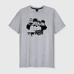 Футболка slim-fit Arctic Monkeys band, цвет: меланж