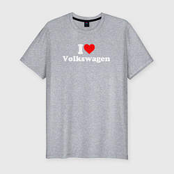 Футболка slim-fit I love Volkswagen, цвет: меланж