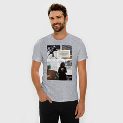 Футболка slim-fit Журналист эстетика, цвет: меланж — фото 2