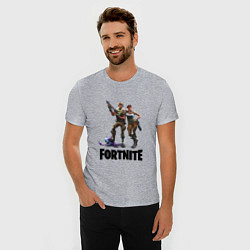 Футболка slim-fit Fortnite PVE, цвет: меланж — фото 2