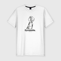 Футболка slim-fit BTS Dynamite Kim Taehyung, цвет: белый