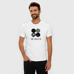 Футболка slim-fit BTS Wings, цвет: белый — фото 2