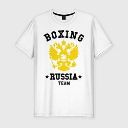 Футболка slim-fit Boxing Russia Team, цвет: белый